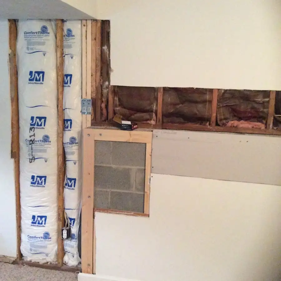 Wall insulation replacement during Contents Cleaning & Restoration in Pevely